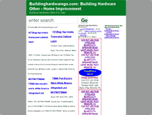 Tablet Screenshot of buildinghardwarego.com
